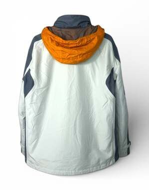 Tribord Women's Gray and Blue Waterproof Hooded Ski Jacket